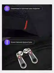 Черный рюкзак школьный , портфель , ранец ,50*37*20 см,  20 литров
