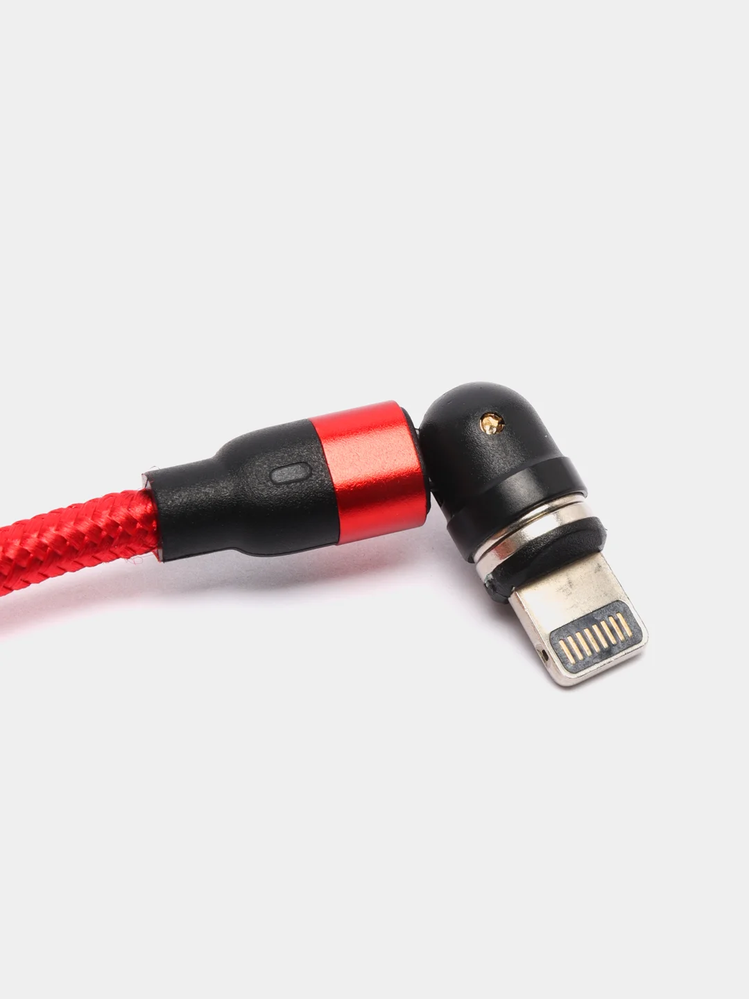 Красный usb кабель Charget магнитный для заряда смартфона 2.4 А+коннектор micro, type c, lightning