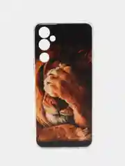 Светло-бежевый чехол на Tecno Pova Neo 2 / Текно Пова Нео 2 прозрачный, с рисунком, защита камеры