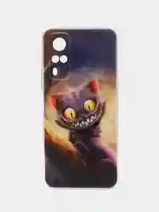 Индиго силиконовый чехол на Vivo Y31/Y53s 4G / Виво Y31 прозрачный, с рисунком, защита камеры