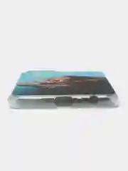 Светло-коричневый чехол силиконовый на Samsung Galaxy A23 / Самсунг А23 прозрачный с рисунком, защита камеры