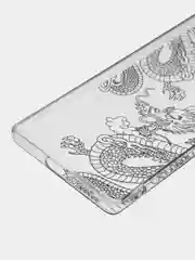 Пудровый силиконовый чехол на Honor 70 / Хонор 70 прозрачный, с рисунком, защита камеры