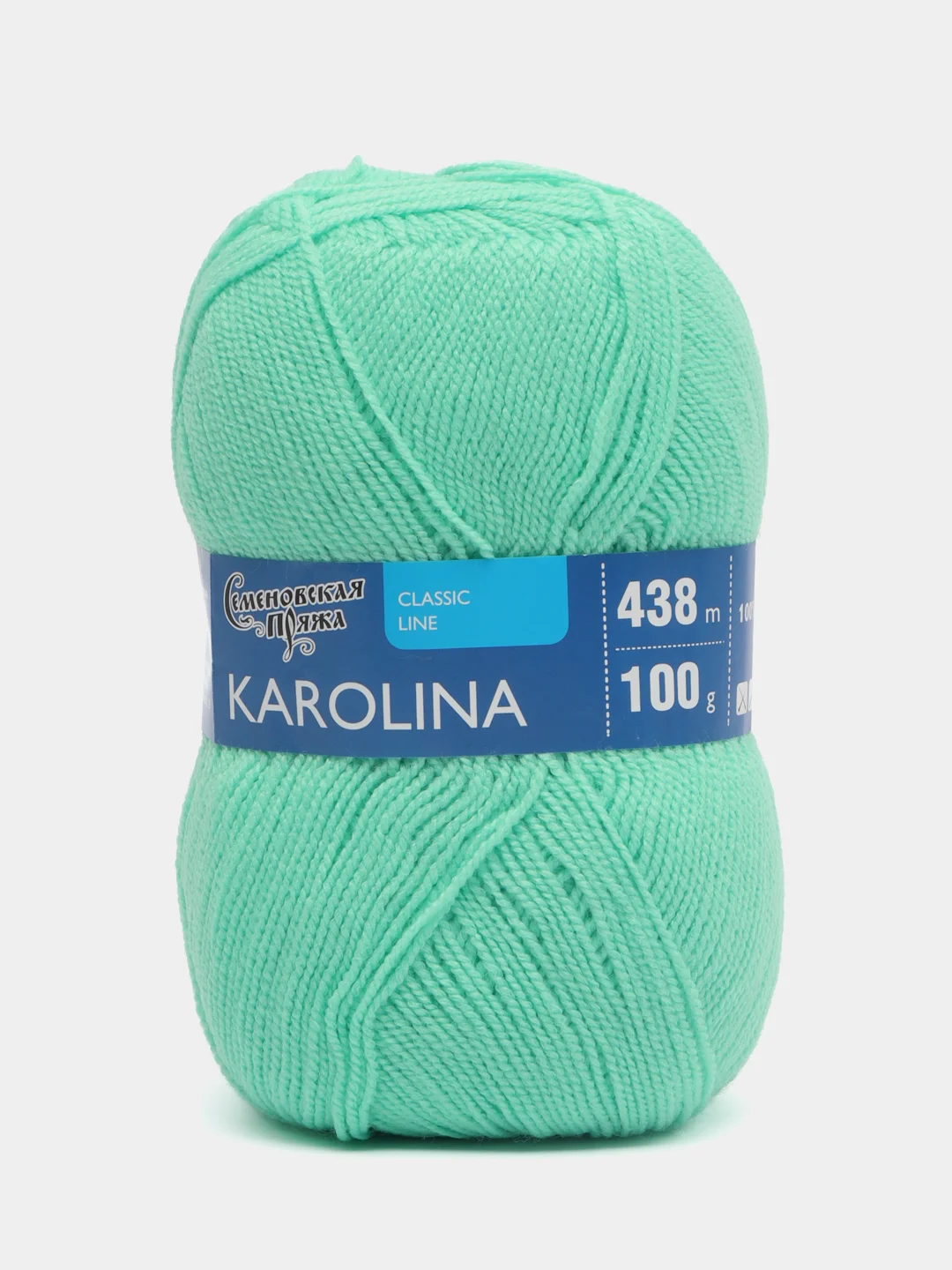 Салатовый семеновская пряжа "Каролина", акрил, 100 г, 438 м