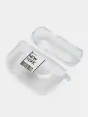 Индиго чехол для Apple AirPods Pro 2 силиконовый прозрачный с принтом Nike, Nasa (Найк, Наса))