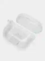 Аметистовый чехол для наушников Apple AirPods 3 силиконовый прозрачный принт Nike / Найк