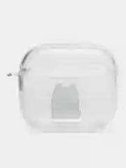 Аметистовый чехол для наушников Apple AirPods 3 силиконовый прозрачный принт Nike / Найк