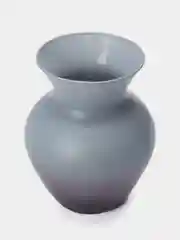 Серый металлик ваза для цветов, стекло