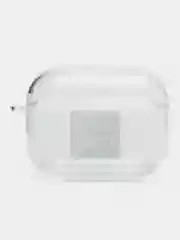 Пурпурный чехол для Apple AirPods Pro 2 силиконовый прозрачный с принтом Nike, Nasa (Найк, Наса))