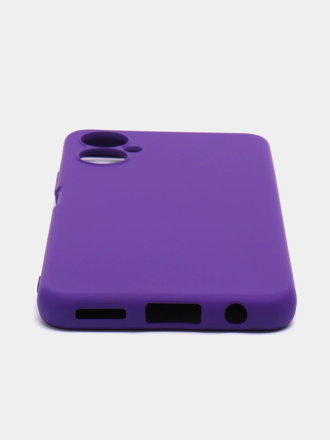 Фиолетовый силиконовый чехол для Tecno Camon 19 Neo (Техно Камон 19 Нео), Silicone Cover с мягкой подкладкой