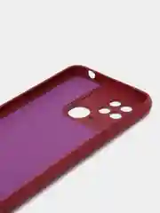 Тёмно-бордовый чехол для Xiaomi Redmi 10C / Poco C40 (Сяоми Редми 10С / Поко С40), с мягкой подкладкой