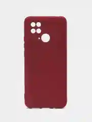 Тёмно-бордовый чехол для Xiaomi Redmi 10C / Poco C40 (Сяоми Редми 10С / Поко С40), с мягкой подкладкой