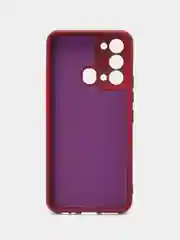 Тёмно-бордовый чехол для Itel Vision 3 (Ител Вижен 3), c мягкой подкладкой