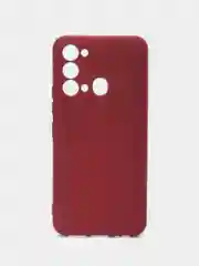 Тёмно-бордовый чехол для Itel Vision 3 (Ител Вижен 3), c мягкой подкладкой