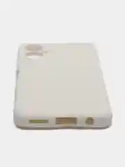 Белый силиконовый чехол для Tecno Camon 19 Neo (Техно Камон 19 Нео), Silicone Cover с мягкой подкладкой