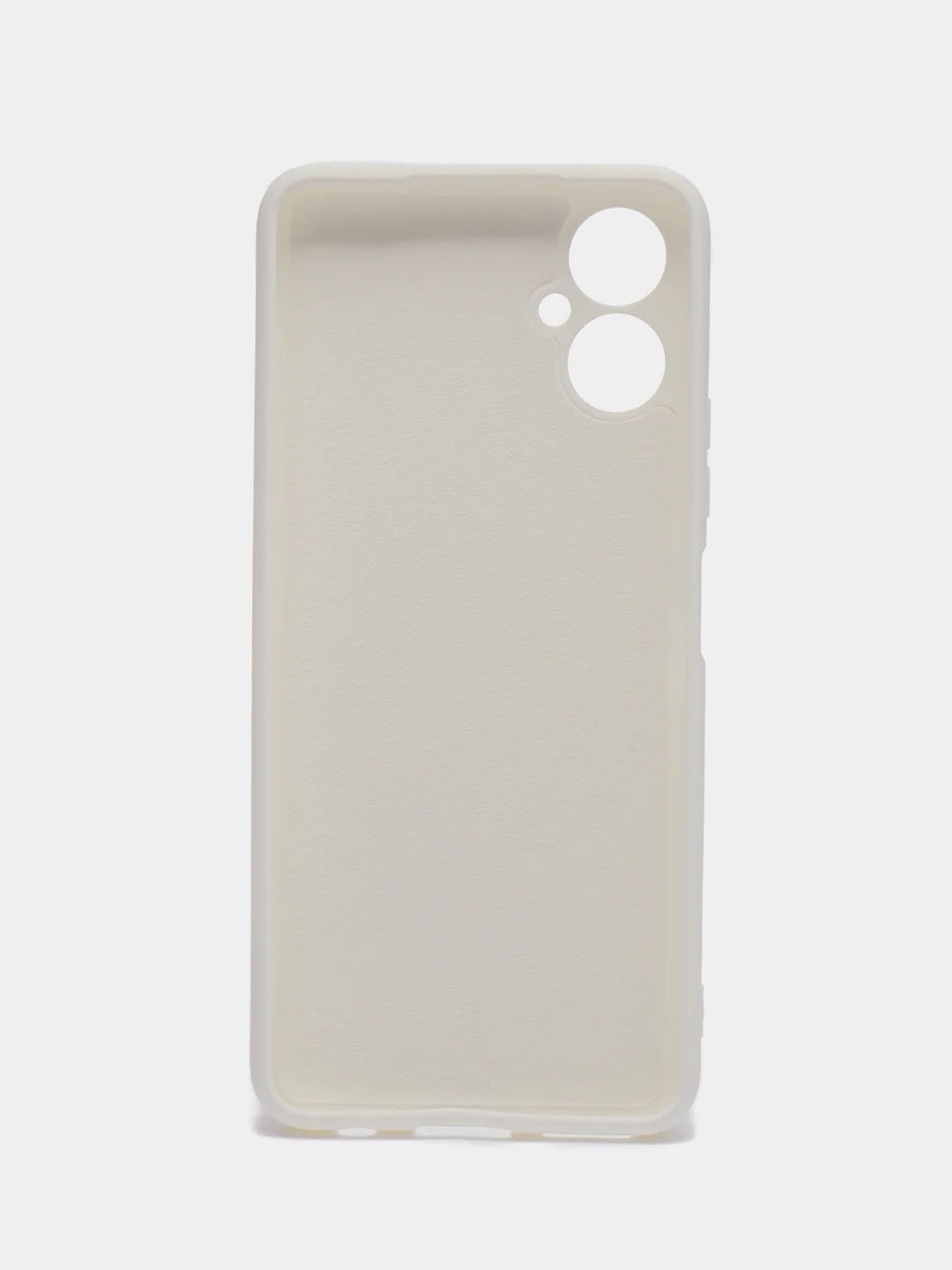 Белый силиконовый чехол для Tecno Camon 19 Neo (Техно Камон 19 Нео), Silicone Cover с мягкой подкладкой