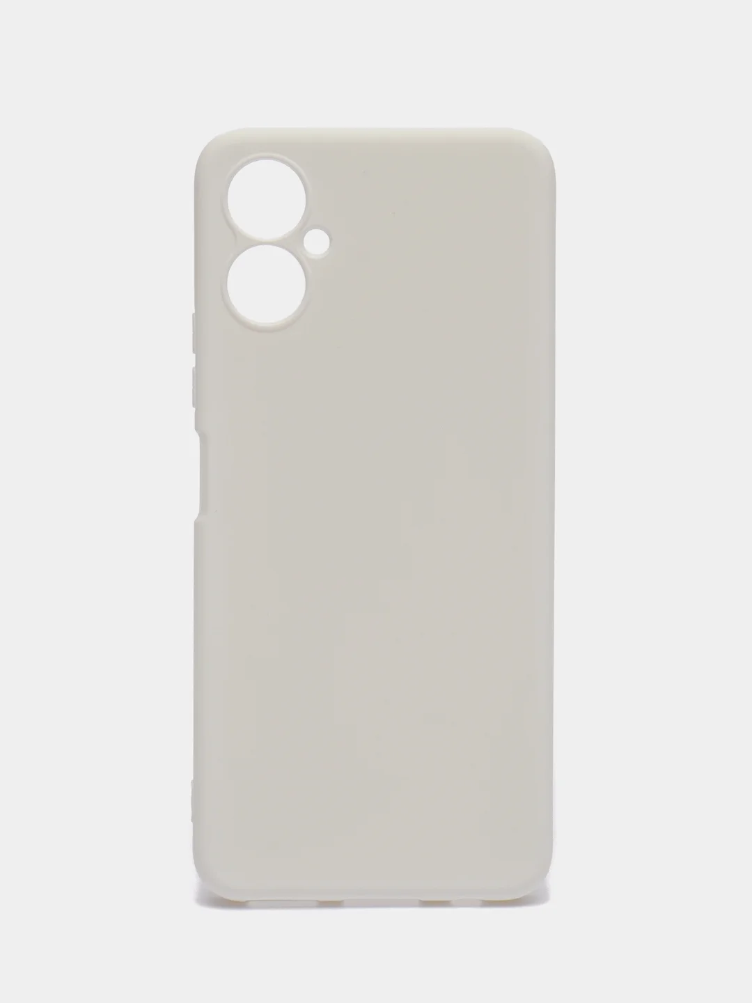 Белый силиконовый чехол для Tecno Camon 19 Neo (Техно Камон 19 Нео), Silicone Cover с мягкой подкладкой