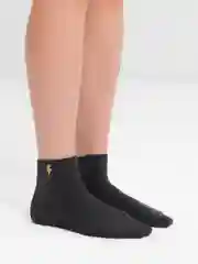 Черный носки женские POOPSOCKS, средней длины, с вышивкой