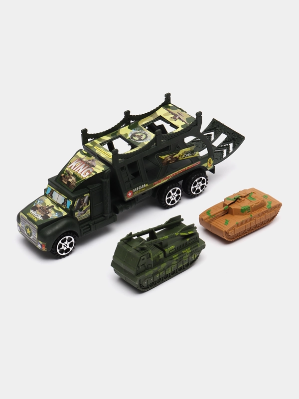 Грузовик Военный автовоз с техникой
