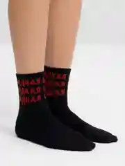 Черный носки женские, с надписями
