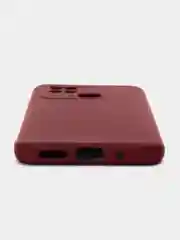 Тёмно-бордовый чехол для Xiaomi Redmi 10C / Poco C40 (Сяоми Редми 10С / Поко С40), с мягкой подкладкой