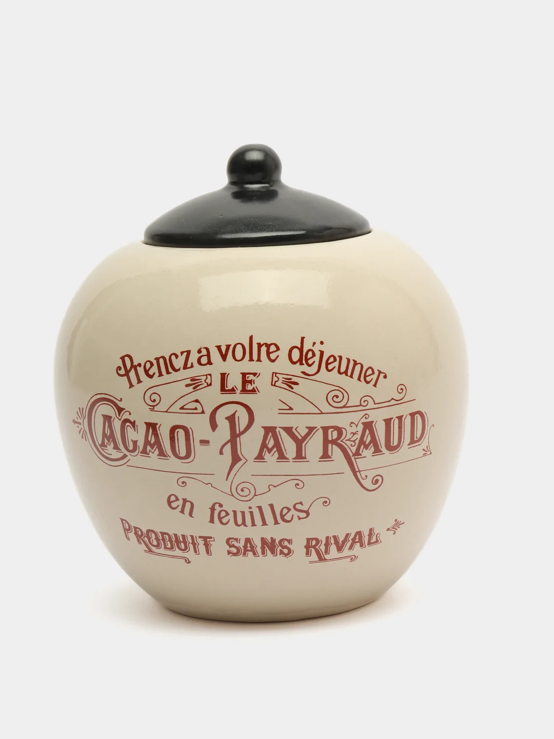 Коричневый набор "Cacao payraud" керамический чайник 800 мл +сахарница 800 мл