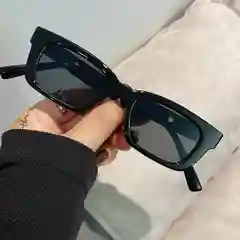 Черный очки солнцезащитные прямоугольные