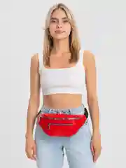 Красный женская поясная сумка