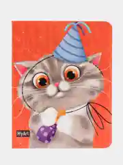 Бордовый блокнот А6 80 листов. Скетчбук карманный MeowBook от MyArt. Проф-Пресс