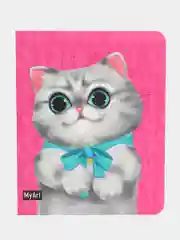 Бордовый блокнот А6 80 листов. Скетчбук карманный MeowBook от MyArt. Проф-Пресс