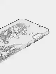 Пудровый силиконовый чехол на Samsung Galaxy A10 / Самсунг А10 прозрачный с рисунком, защита камеры