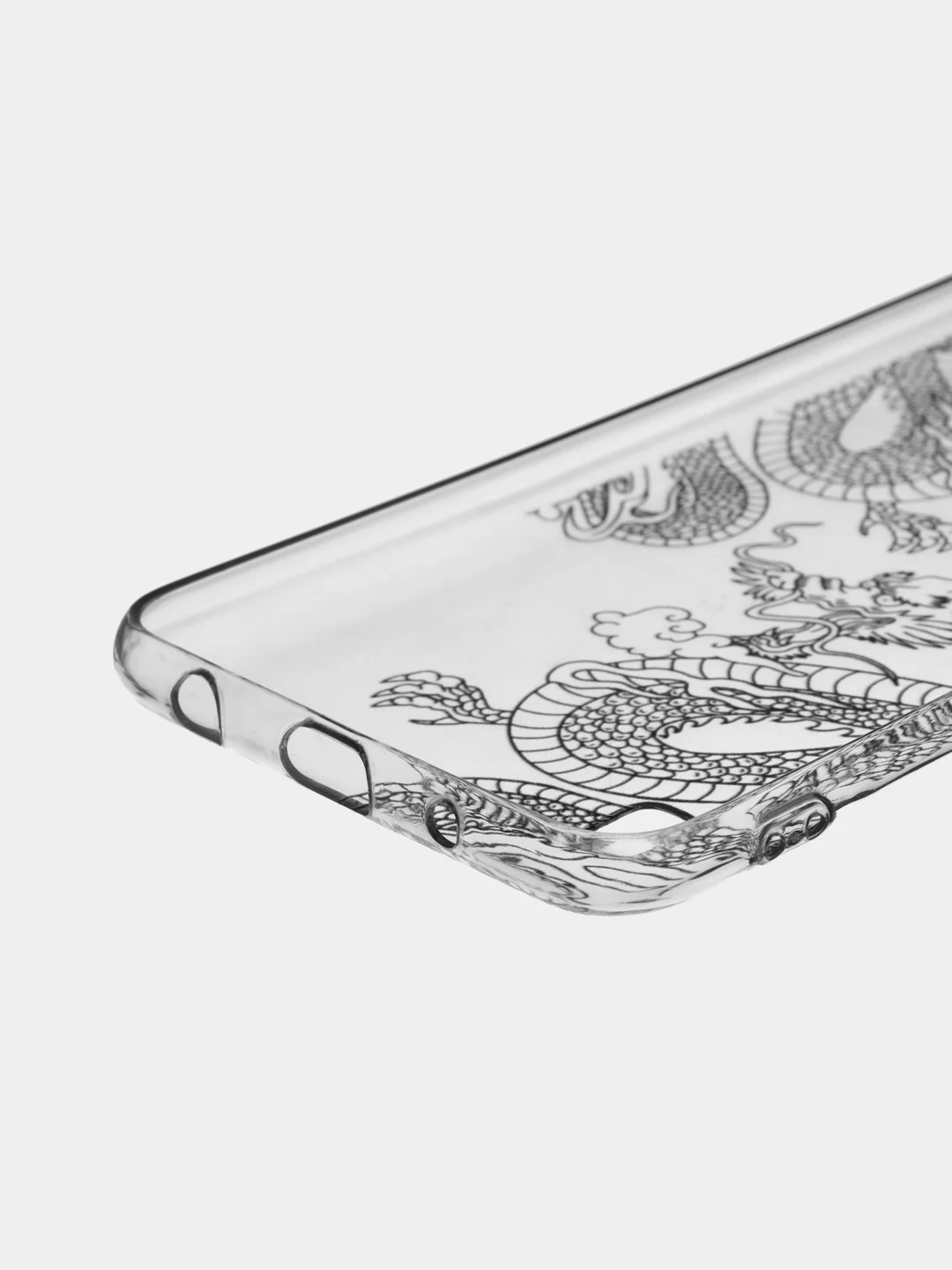 Пудровый силиконовый чехол на Samsung Galaxy A10 / Самсунг А10 прозрачный с рисунком, защита камеры