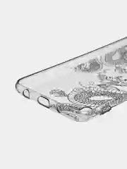 Пудровый силиконовый чехол на Samsung Galaxy A10 / Самсунг А10 прозрачный с рисунком, защита камеры