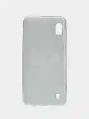 Приглушённый хаки силиконовый чехол на Samsung Galaxy A10 / Самсунг А10 прозрачный с рисунком, защита камеры