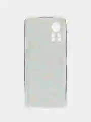 Светло-оранжевый силиконовый чехол на Infinix HOT 11S NFC / Инфиникс Хот 11S NFC прозрачный, с рисунком