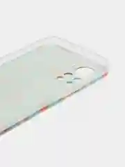 Светло-оранжевый силиконовый чехол на Infinix HOT 11S NFC / Инфиникс Хот 11S NFC прозрачный, с рисунком