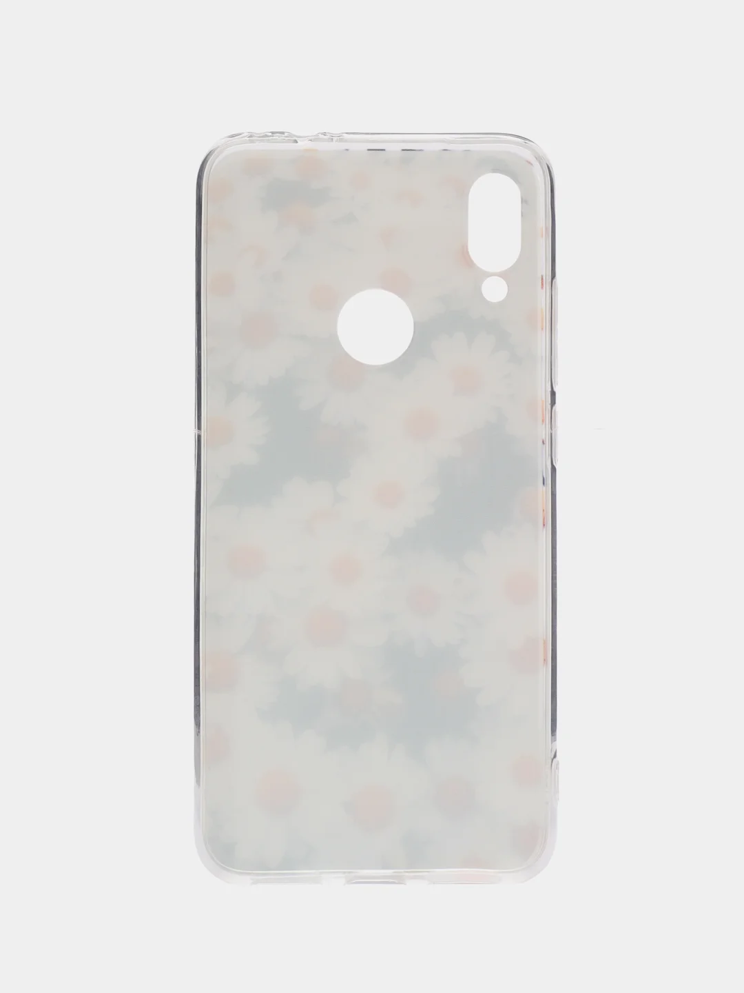 Золотой силиконовый чехол на Xiaomi Redmi Note 7 / Сяоми Редми Нот 7 прозрачный, с рисунком