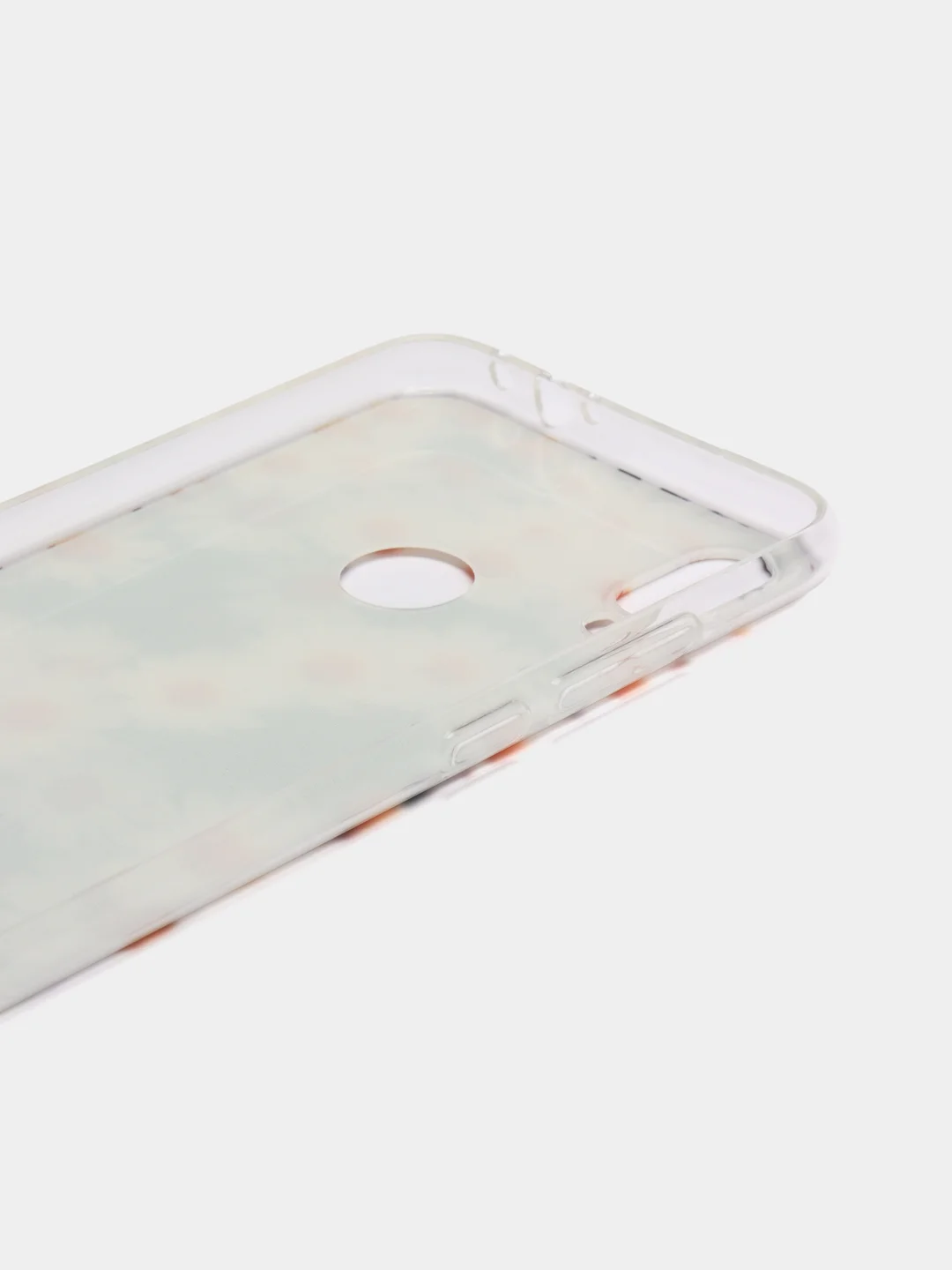 Золотой силиконовый чехол на Xiaomi Redmi Note 7 / Сяоми Редми Нот 7 прозрачный, с рисунком