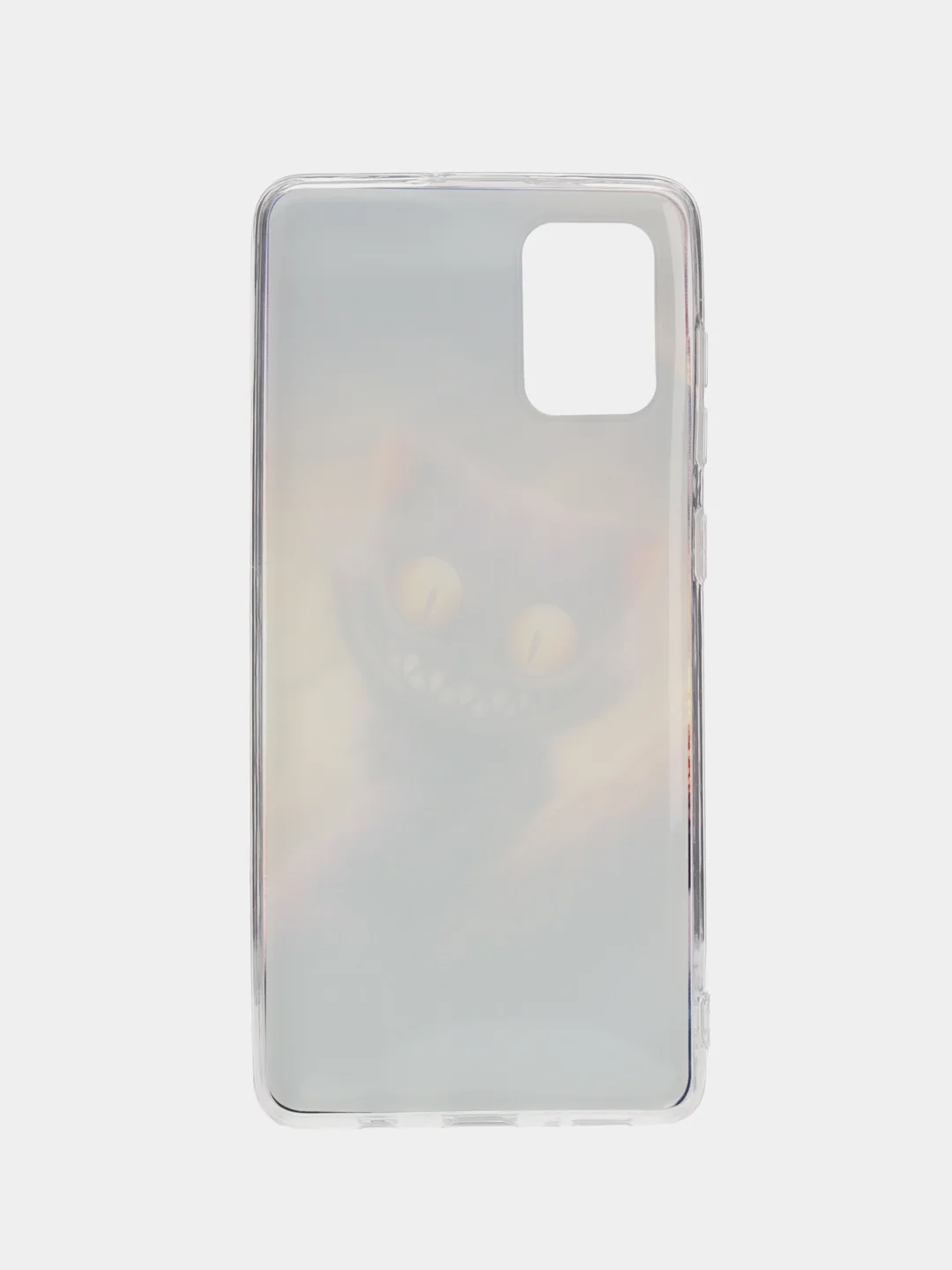Индиго чехол на Samsung Galaxy A71 4G / Самсунг А71 4G прозрачный, с рисунком, защита камеры
