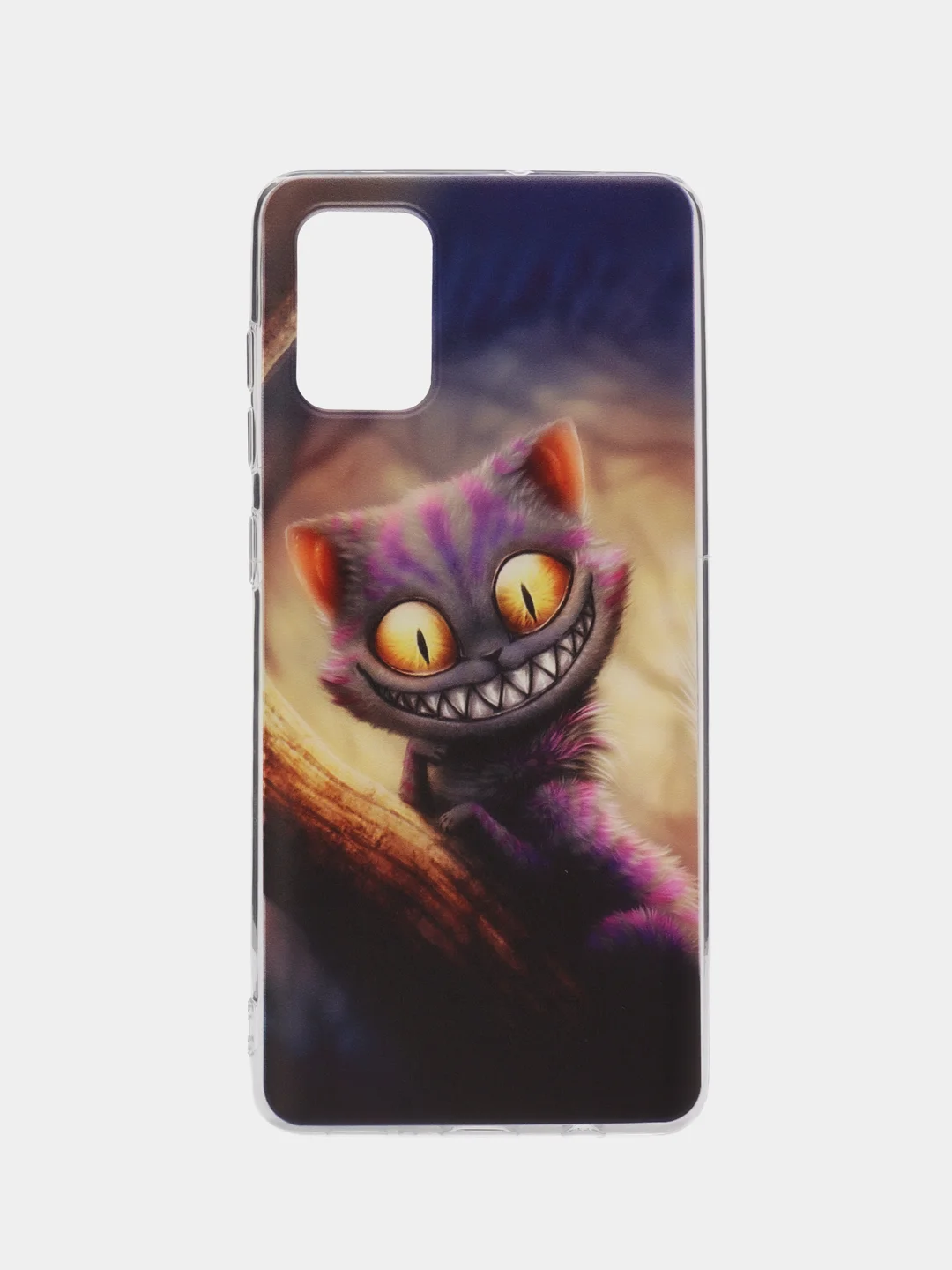 Индиго чехол на Samsung Galaxy A71 4G / Самсунг А71 4G прозрачный, с рисунком, защита камеры