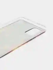 Индиго чехол на Samsung Galaxy A71 4G / Самсунг А71 4G прозрачный, с рисунком, защита камеры