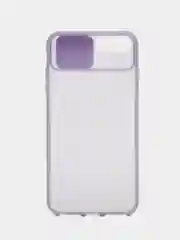 Сиреневый чехол с защитой камеры iPhone 7+, 8+, XS, XR, 11 Pro, Max, Xiaomi Redmi 9A, 9 Note, 9T, Mi Lite