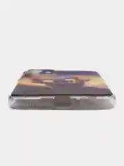 Индиго чехол силиконовый на Samsung Galaxy A23 / Самсунг А23 прозрачный с рисунком, защита камеры