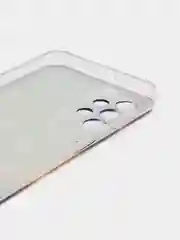 Индиго чехол силиконовый на Samsung Galaxy A23 / Самсунг А23 прозрачный с рисунком, защита камеры