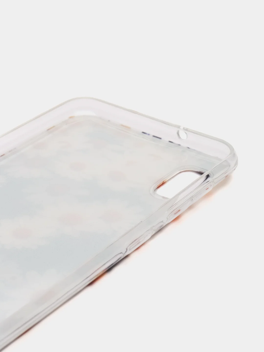 Золотой силиконовый чехол на Samsung Galaxy A10 / Самсунг А10 прозрачный с рисунком, защита камеры