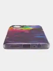 Пурпурный силиконовый чехол на Infinix HOT 11S NFC / Инфиникс Хот 11S NFC прозрачный, с рисунком