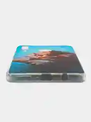 Светло-коричневый чехол на Huawei P30 Lite/Honor 20S/20 Lite 2020 / Хонор 20 Lite прозрачный, с рисунком