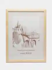 Молочный фоторамка 30 х 40 сосна, С24