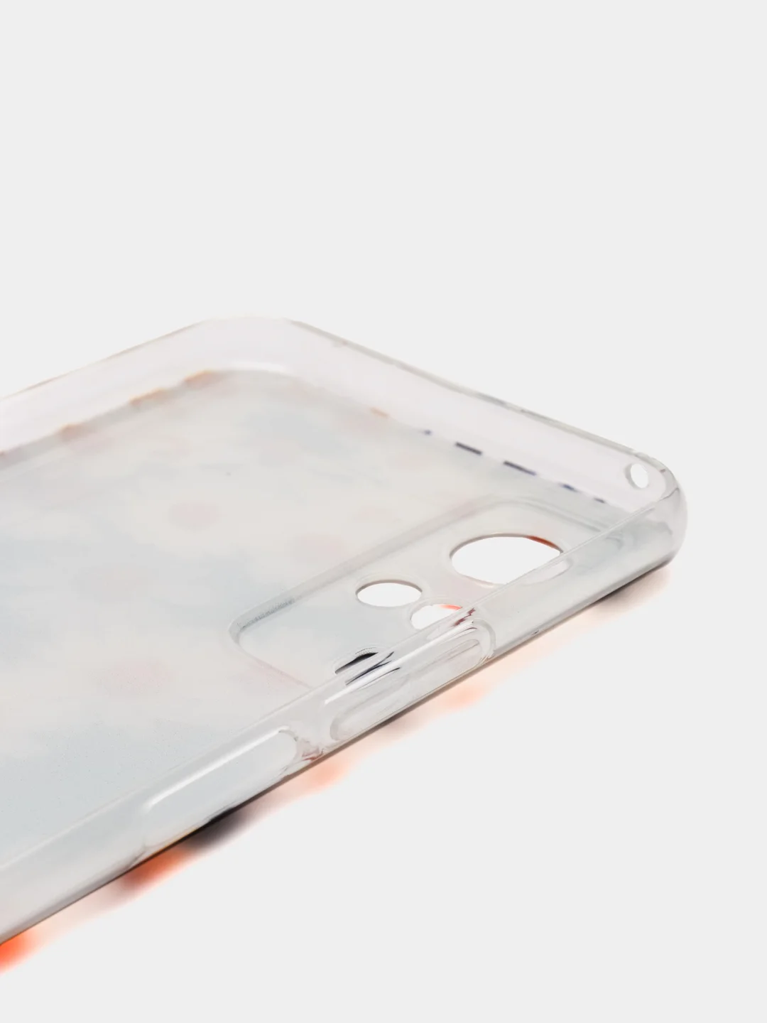Золотой силиконовый чехол на Vivo Y31/Y53s 4G / Виво Y31 прозрачный, с рисунком, защита камеры