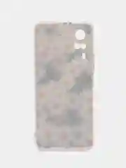 Золотой силиконовый чехол на Vivo Y31/Y53s 4G / Виво Y31 прозрачный, с рисунком, защита камеры