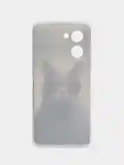 Синий меланж силиконовый чехол на Realme C33 / Реалми С33 прозрачный, с рисунком, защита камеры
